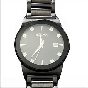 Bulova Men’s Black Diamond Dial Watch